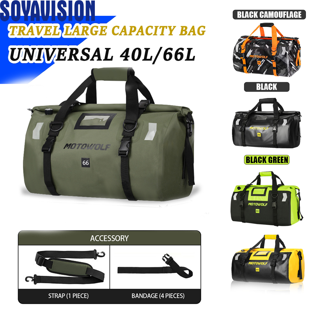Outdoor Adventure Kayak - กระเป๋าเดินทางกันน้ำ 40 ลิตร/66 ลิตร สำหรับมอเตอร์ไซค์ เรือ