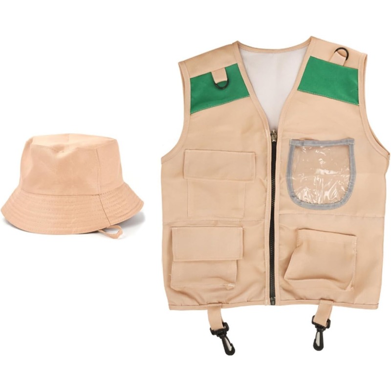 ชุดซาฟารีพร้อมเสื้อกั๊กและหมวก - Outdoor Adventure Vest บทวิจารณ์และราคา