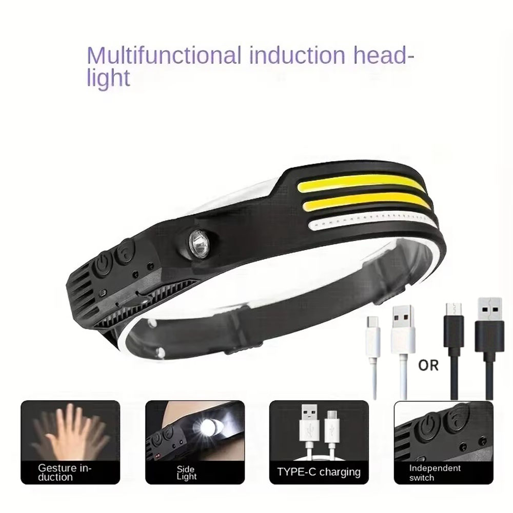 ไฟหน้าแบบ LED เซ็นเซอร์ตรวจจับ - Headlamp Waterproof Rechargeable บทวิจารณ์และราคา