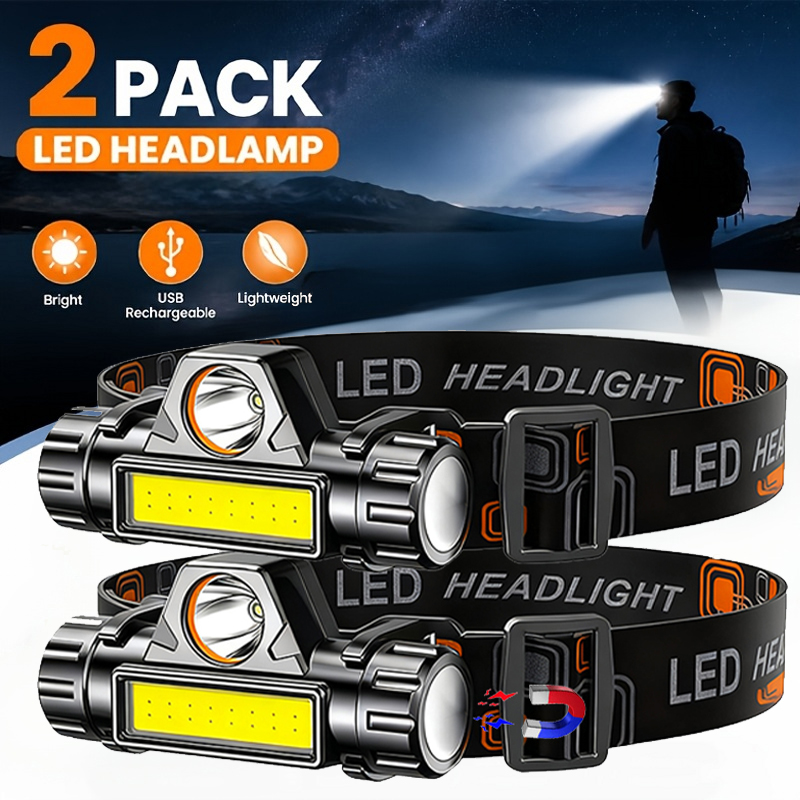 ไฟหน้า LED สว่างพิเศษแบบชาร์จไ - Headlamp Waterproof Rechargeable บทวิจารณ์และราคา