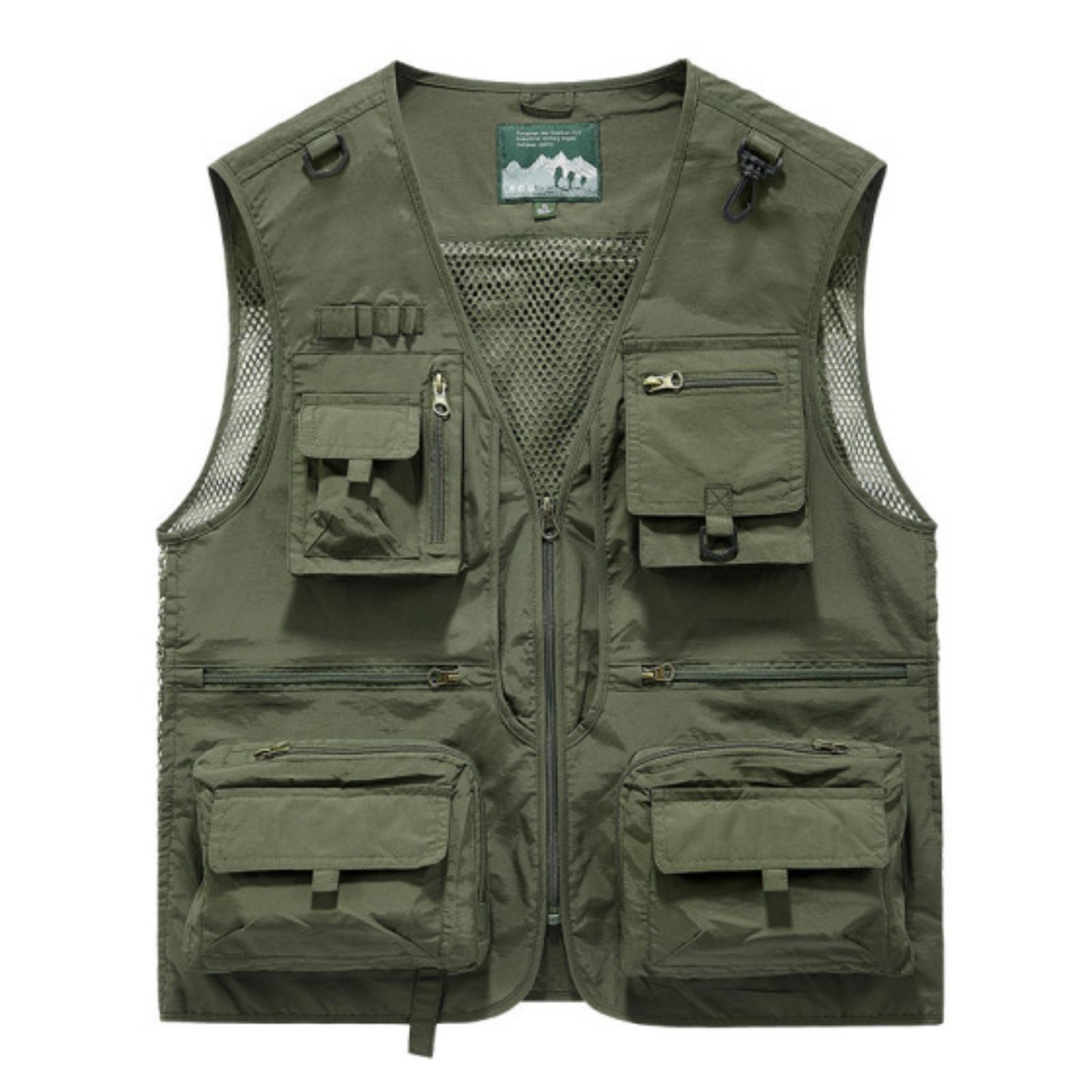 เสื้อกั๊กผู้ชายแบบไม่มีแขน ผ้า - Outdoor Adventure Vest บทวิจารณ์และราคา