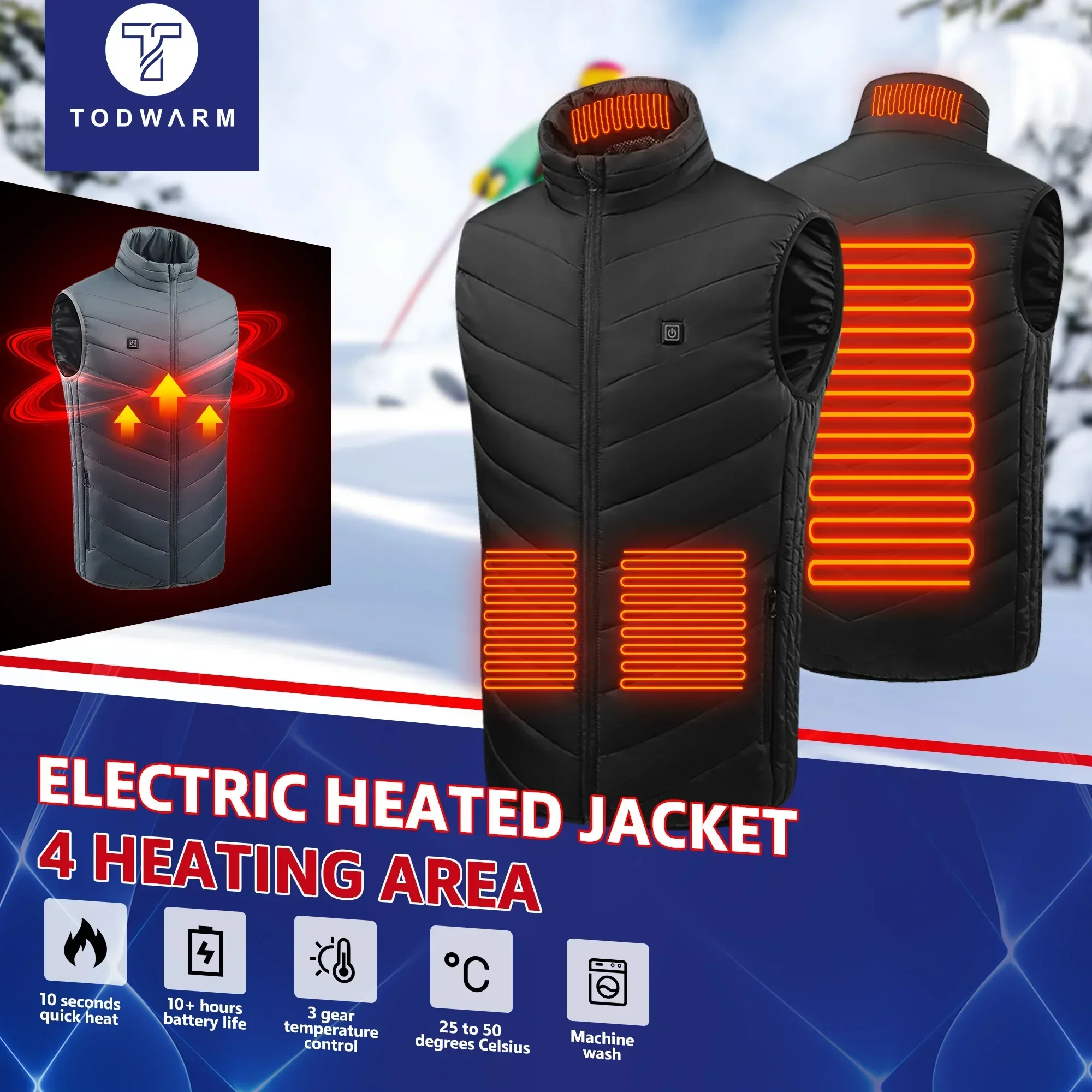 21 เสื้อกั๊กอุ่นไฟฟ้า Heated แ - Outdoor Adventure Vest บทวิจารณ์และราคา
